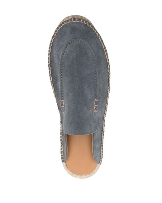 Scarosso Gray Suede Jute-Sole Espadrilles for men