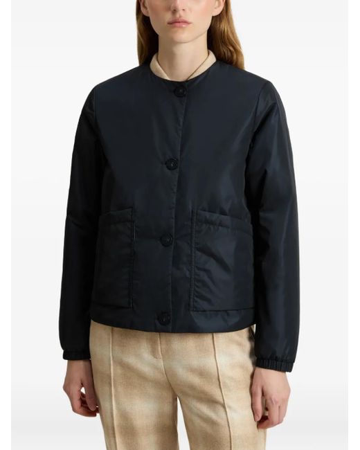 Chaqueta Elástica Con Cierre De Botón Woolrich de color Blue