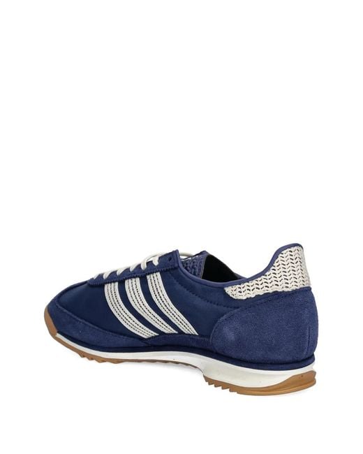 Adidas Blue Sl 72 Og Lace-Detail Sneakers