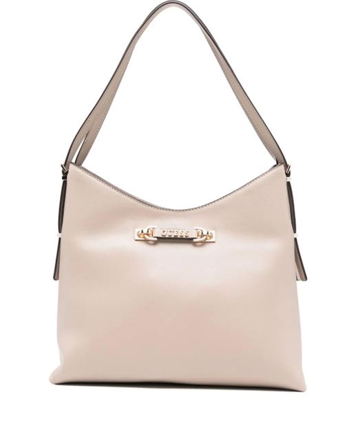 Guess Natural Lefia Hobo Shoulder Bag