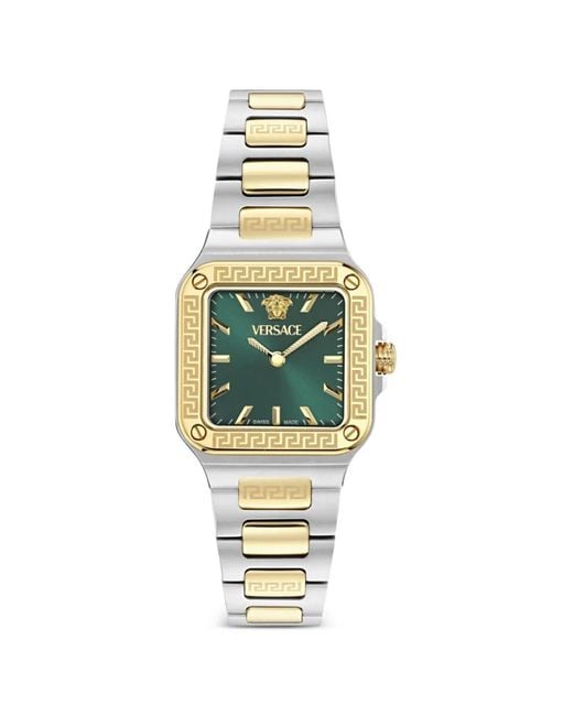 Versace Metallic Greca Edge 30Mm Watch