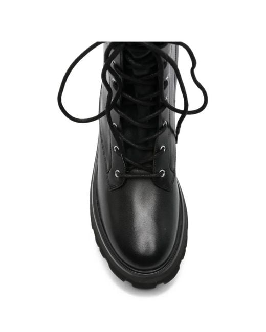 Michael Kors Black Caleb Combat Boots