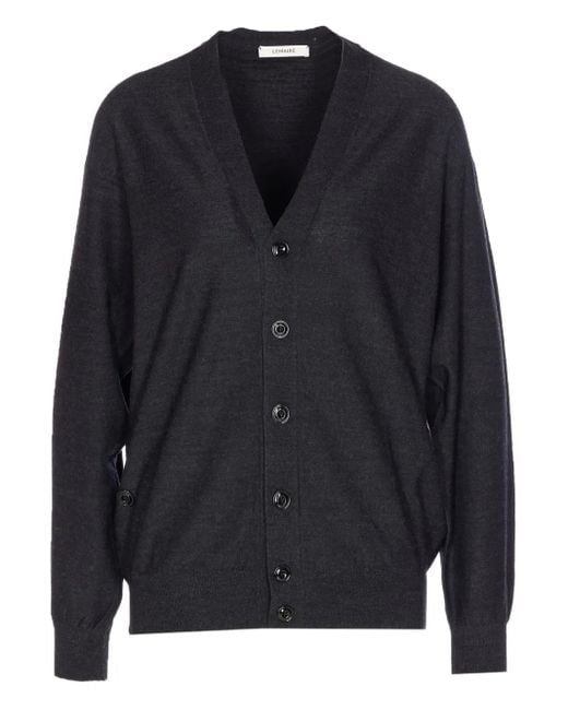 Lemaire Black V-Neck Cardigan