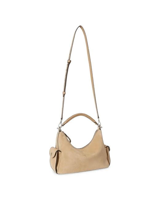 Ralph Lauren Metallic Suede Tote Bag
