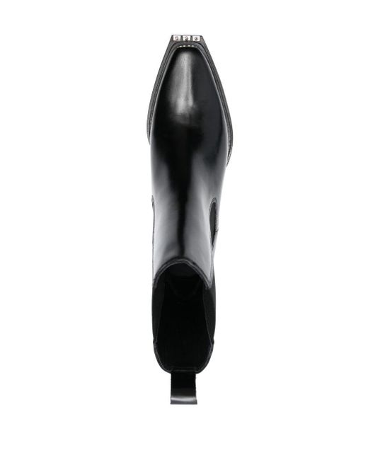 sandro leather ankle boots