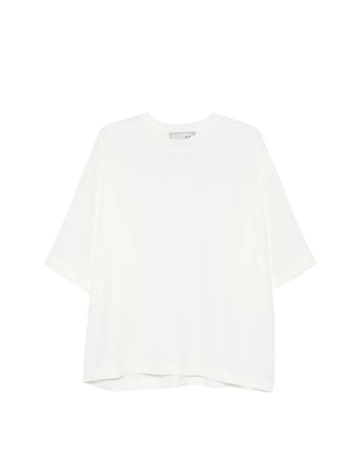 THE M.. White Logo-Patch T-Shirt