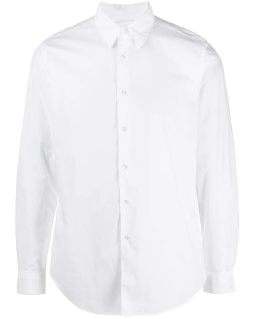 Aspesi White Lightweight Cotton Poplin Shirt for men