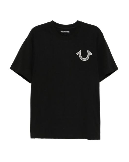 True Religion Black Skeleton T-Shirt for men