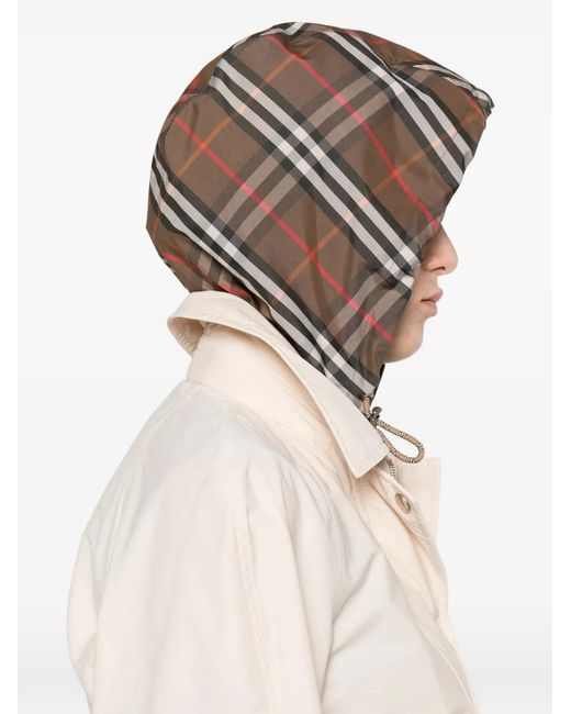 Burberry Natural Nylon Parka Coat