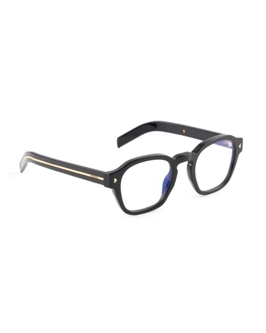 Prada Blue Round-Frame Glasses for men