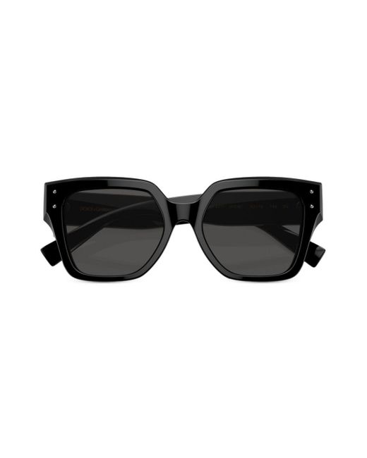 Dolce & Gabbana Black Transparent Square-frame Sunglasses