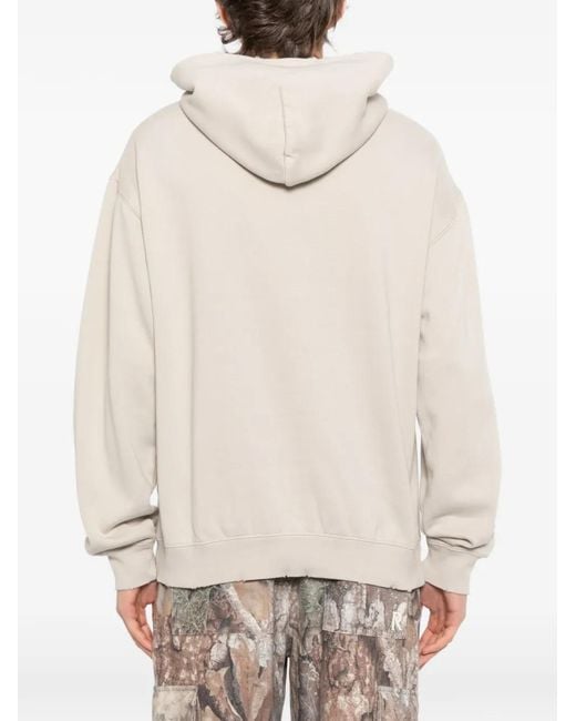 WARMAN White Logo-Print Hoodie for men