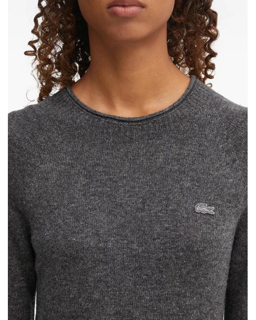 Lacoste Black Robe Courte À Manches Longues