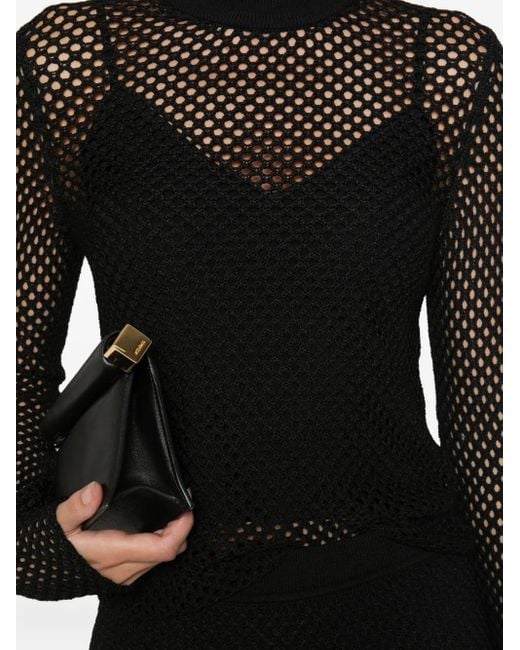 Jonathan Simkhai Black Long-Sleeve Sweater