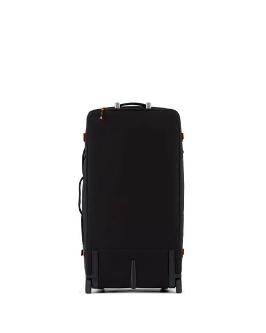 Piquadro Black Geometric-Print Suitcase