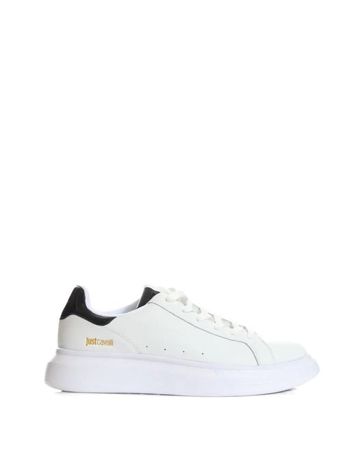 Just Cavalli White Platform Sneakers for men