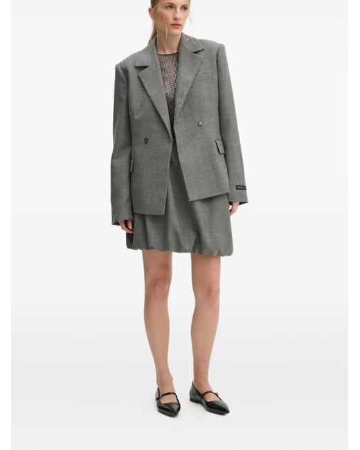 Herskind Gray Evans Gathered Mini Skirt