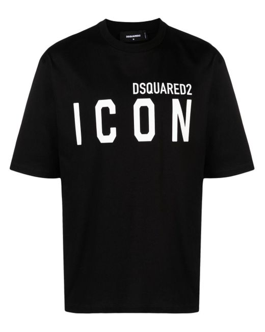 Camiseta Be Icon DSquared² de hombre de color Black