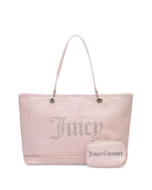 Juicy Couture Pink Stud-Embellished Tote Bag
