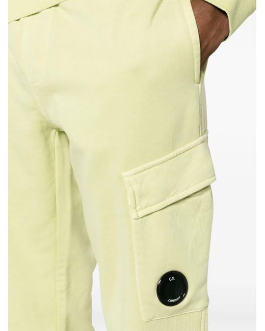 C P Company Yellow Lens-Detailed Cotton Track Pants for men