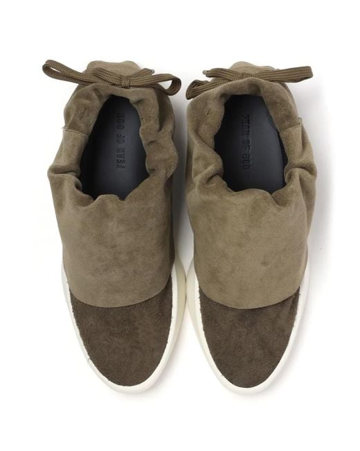 Fear Of God Brown Moc Low Suede Sneakers for men