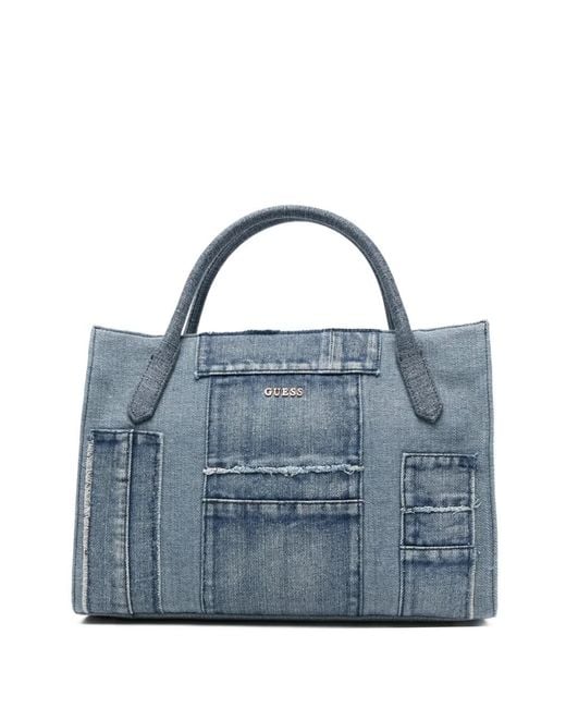 Guess レディース ブルー Jodi デニム ハンドバッグ