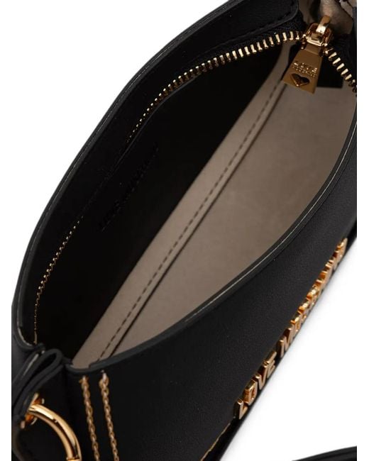Love Moschino Black Logo-Lettering Contrast-Stitch Tote Bag