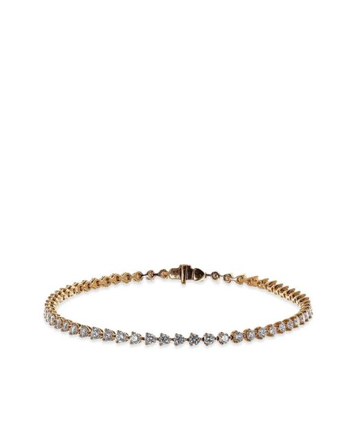 Lisa Nik White 18K Rose Embellished Diamond Bracelet