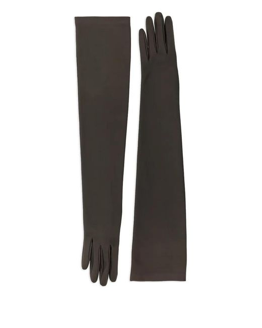 The Row Black Simon Lamb-skin Gloves