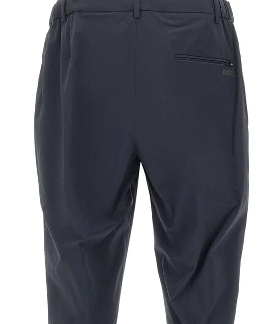 Boss Blue Drawstring Trousers for men