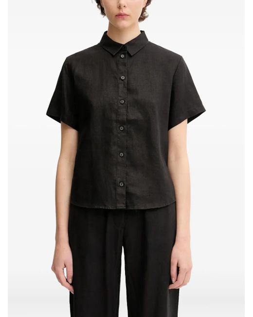 Samsøe & Samsøe Button-Down Blouse in het Black