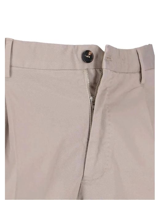 Incotex Natural Pleated-Front Trousers for men