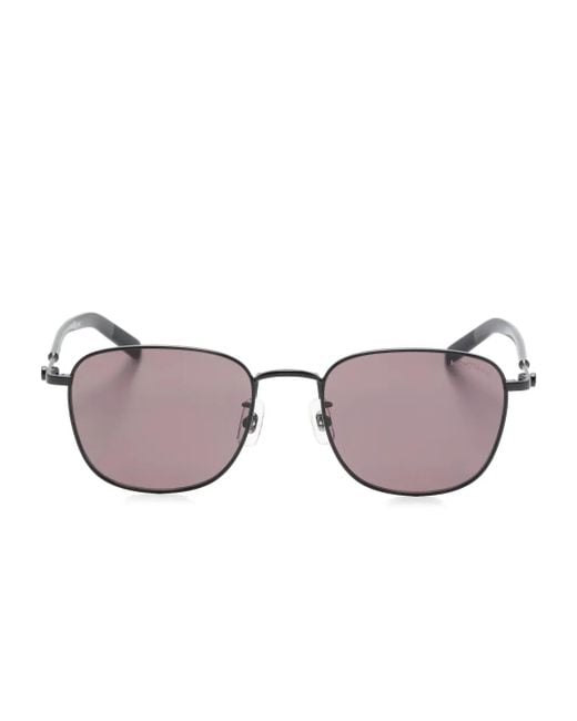 Montblanc Pink Square-Frame Sunglasses