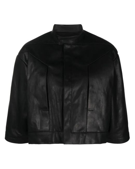 Rick Owens Black Jacket Calfskin