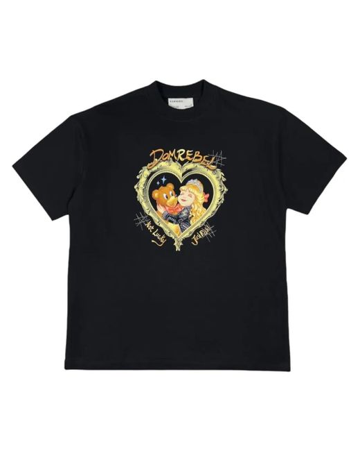 メンズ DOMREBEL Just Rich Tシャツ Black
