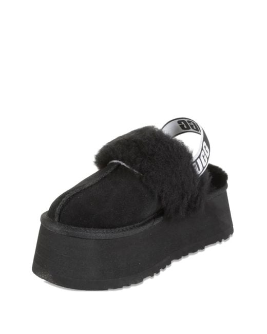 Ugg Black Funkette Platform Sandals