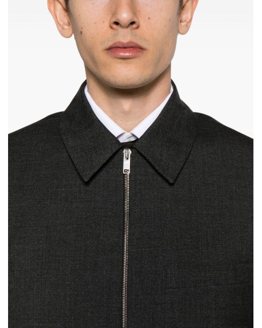 Veste bomber à col droit Givenchy pour homme en coloris Black