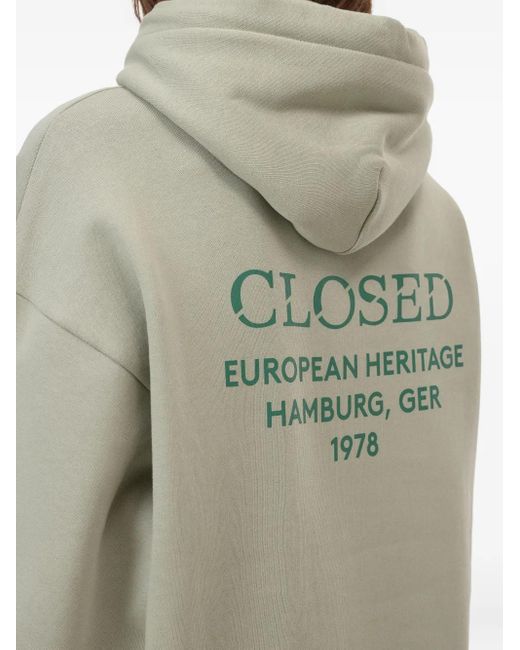 Closed Green Hoodie Aus Bio-Baumwolle