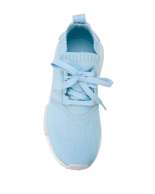 Adidas Blue Nmd_R1 Primeknit "Ice" Sneakers