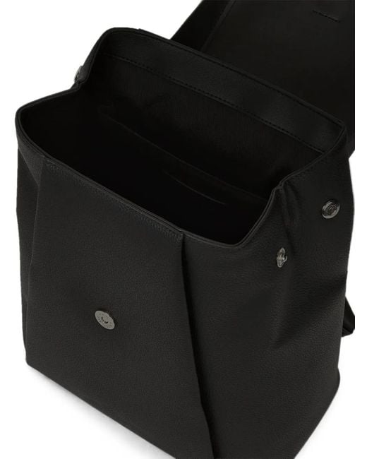 Karl Lagerfeld Black Ikon Pebble Backpack