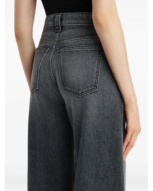Khaite Gray Dane Stretch Jeans