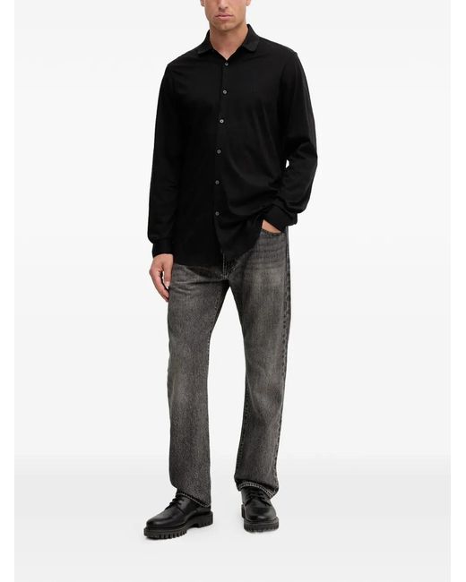 ARMANI EXCHANGE Black Buttoned Shirt for men