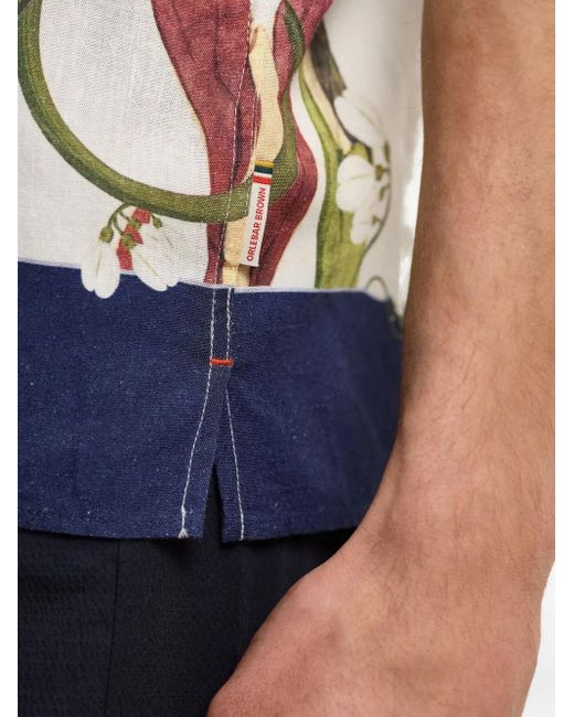 Orlebar Brown Blue Maitan Shirt for men
