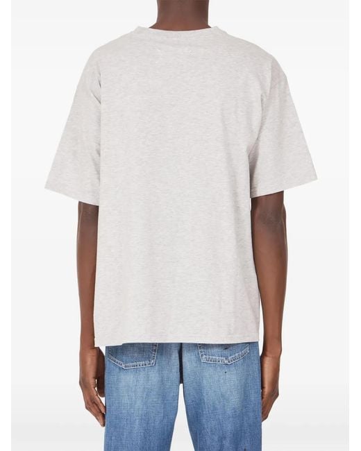 Maison Margiela Blue Bird-Print T-Shirt for men