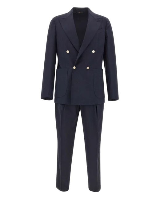 Briglia 1949 Blue Bolgheri Double-Breasted Suit for men