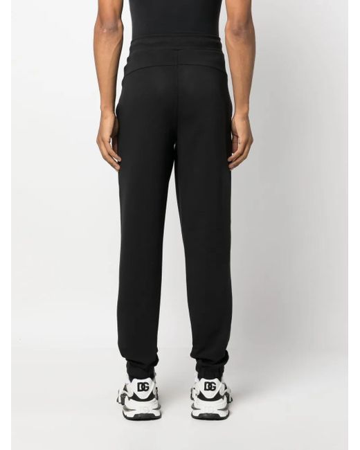 Calvin Klein Black Logo-Debossed Track Pants for men