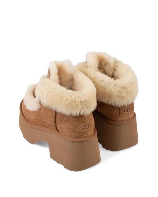 Ugg Brown Esmee Platform Lace-Up Boots