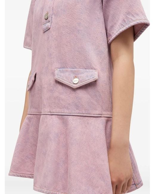 Ganni Pink Denim Mini Dress