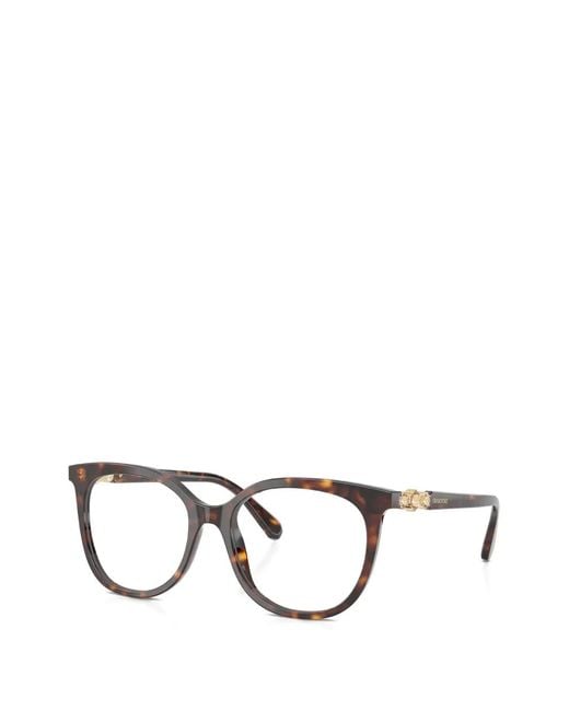 Swarovski Brown Tortoiseshell Glasses