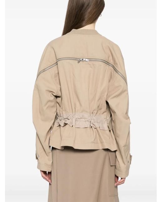 3.1 Phillip Lim Natural Cropped Bomber Jacket